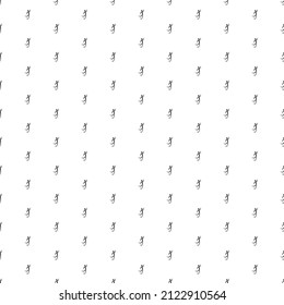 Square seamless background pattern from black football soccer symbols. The pattern is evenly filled. Vector illustration on white background