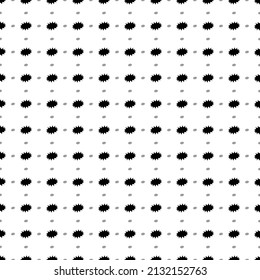 El patrón de fondo cuadrado sin fisuras de los símbolos de la explosión negra son de diferentes tamaños y opacidad. El patrón se rellena de manera uniforme. Ilustración del vector sobre fondo blanco