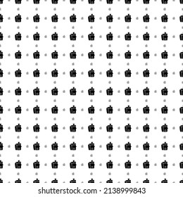 Square seamless background pattern from black juicer symbols are different sizes and opacity. The pattern is evenly filled. Vector illustration on white background