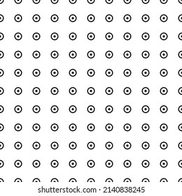 Square seamless background pattern from black astrological sun symbols. The pattern is evenly filled. Vector illustration on white background