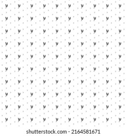Square seamless background pattern from black wheat symbols are different sizes and opacity. The pattern is evenly filled. Vector illustration on white background