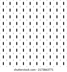 Square seamless background pattern from black shampoo symbols are different sizes and opacity. The pattern is evenly filled. Vector illustration on white background