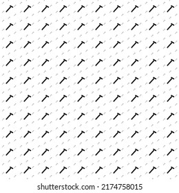 Square seamless background pattern from black mens razor symbols are different sizes and opacity. The pattern is evenly filled. Vector illustration on white background