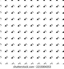 Square seamless background pattern from black excavator symbols. The pattern is evenly filled. Vector illustration on white background