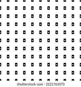 Square seamless background pattern from black ace of spades cards. The pattern is evenly filled. Vector illustration on white background