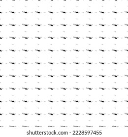 Square seamless background pattern from black helicopter symbols are different sizes and opacity. The pattern is evenly filled. Vector illustration on white background