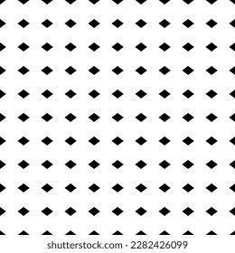 Square seamless background pattern from black rhombus symbols. The pattern is evenly filled. Vector illustration on white background
