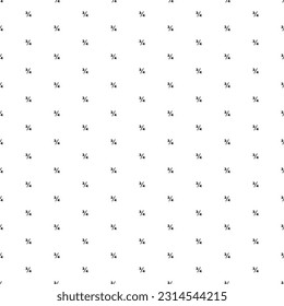 Square seamless background pattern from black three quarters symbols. The pattern is evenly filled. Vector illustration on white background