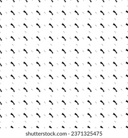Square seamless background pattern from black down arrows are different sizes and opacity. The pattern is evenly filled. Vector illustration on white background