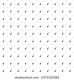 Square seamless background pattern from black guitar symbols are different sizes and opacity. The pattern is evenly filled. Vector illustration on white background