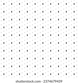 Square seamless background pattern from black cactus symbols are different sizes and opacity. The pattern is evenly filled. Vector illustration on white background