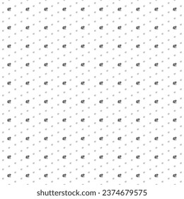 Square seamless background pattern from black tiger symbols are different sizes and opacity. The pattern is evenly filled. Vector illustration on white background