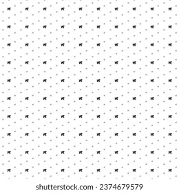 Square seamless background pattern from black tiger symbols are different sizes and opacity. The pattern is evenly filled. Vector illustration on white background