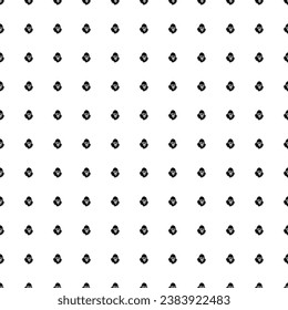Square seamless background pattern from black gorilla head symbols. The pattern is evenly filled. Vector illustration on white background