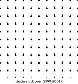Square seamless background pattern from black princess symbols. The pattern is evenly filled. Vector illustration on white background