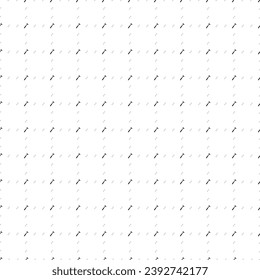 Square seamless background pattern from black hammer symbols are different sizes and opacity. The pattern is evenly filled. Vector illustration on white background
