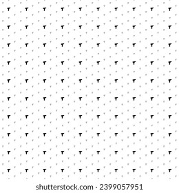 Square seamless background pattern from black electric screwdriver symbols are different sizes and opacity. The pattern is evenly filled. Vector illustration on white background