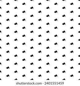 Square seamless background pattern from black vise symbols. The pattern is evenly filled. Vector illustration on white background