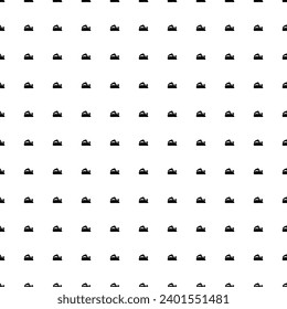 Square seamless background pattern from black electric plane symbols. The pattern is evenly filled. Vector illustration on white background