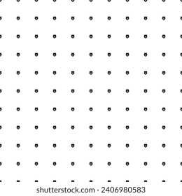 Square seamless background pattern from black bear head icons. The pattern is evenly filled. Vector illustration on white background