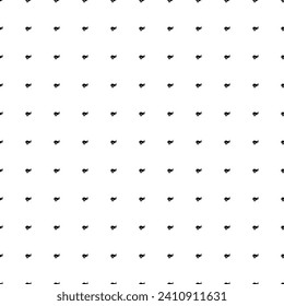 Square seamless background pattern from black hare runs symbols. The pattern is evenly filled. Vector illustration on white background