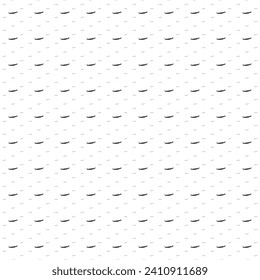Square seamless background pattern from black two-handed saws are different sizes and opacity. The pattern is evenly filled. Vector illustration on white background