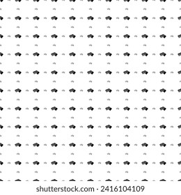 Square seamless background pattern from black playing cards symbols are different sizes and opacity. The pattern is evenly filled. Vector illustration on white background