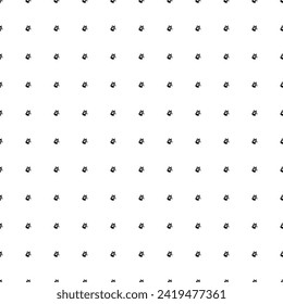 Square seamless background pattern from black raccoon head symbols. The pattern is evenly filled. Vector illustration on white background