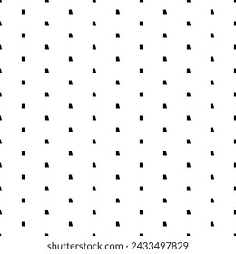 Square seamless background pattern from black trapezium symbols. The pattern is evenly filled. Vector illustration on white background