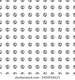 Square seamless background pattern from black advantage of oncoming traffic signs. The pattern is evenly filled. Vector illustration on white background