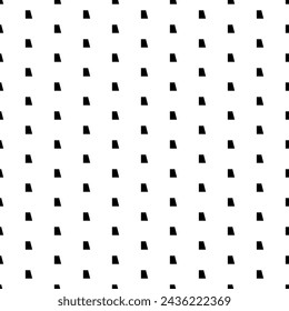 Square seamless background pattern from black trapezium symbols. The pattern is evenly filled. Vector illustration on white background