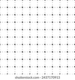 Square seamless background pattern from black lion head icons are different sizes and opacity. The pattern is evenly filled. Vector illustration on white background