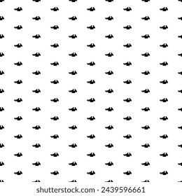 Square seamless background pattern from black vise symbols. The pattern is evenly filled. Vector illustration on white background