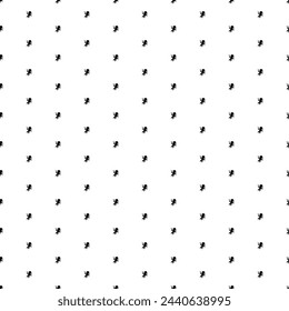 Square seamless background pattern from black Voodoo Doll symbols. The pattern is evenly filled. Vector illustration on white background