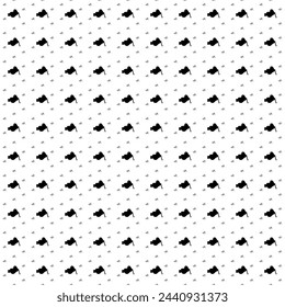 Square seamless background pattern from black vise symbols are different sizes and opacity. The pattern is evenly filled. Vector illustration on white background