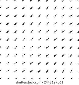 Square seamless background pattern from black pliers symbols. The pattern is evenly filled. Vector illustration on white background