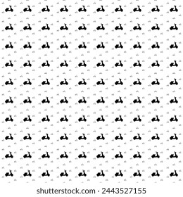Square seamless background pattern from black scooter symbols are different sizes and opacity. The pattern is evenly filled. Vector illustration on white background