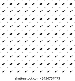 Square seamless background pattern from black angle grinder symbols are different sizes and opacity. The pattern is evenly filled. Vector illustration on white background