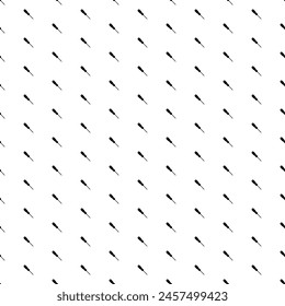 Square seamless background pattern from black a screwdriver symbols. The pattern is evenly filled. Vector illustration on white background