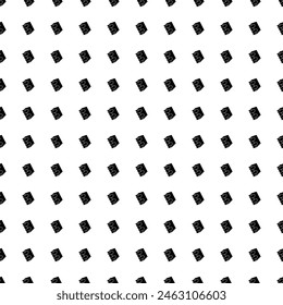 Square seamless background pattern from black magic book symbols. The pattern is evenly filled. Vector illustration on white background