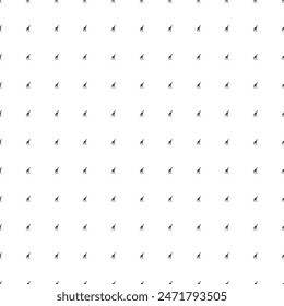 Square seamless background pattern from black wild giraffe symbols. The pattern is evenly filled. Vector illustration on white background