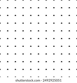 Square seamless background pattern from black shorts symbols. The pattern is evenly filled. Vector illustration on white background
