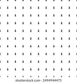 Square seamless background pattern from black rockets. The pattern is evenly filled. Vector illustration on white background