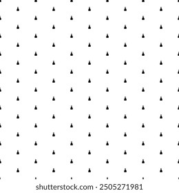 Square seamless background pattern from black princess symbols. The pattern is evenly filled. Vector illustration on white background