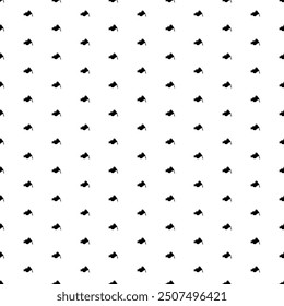 Square seamless background pattern from black vise symbols. The pattern is evenly filled. Vector illustration on white background