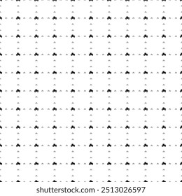 Square seamless background pattern from black tractor icons are different sizes and opacity. The pattern is evenly filled. Vector illustration on white background