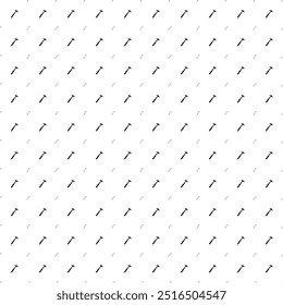 Square seamless background pattern from black hammer symbols are different sizes and opacity. The pattern is evenly filled. Vector illustration on white background