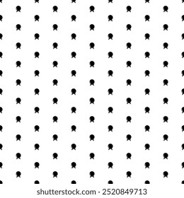 Square seamless background pattern from black spirit ball symbols. The pattern is evenly filled. Vector illustration on white background