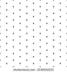 Square seamless background pattern from black giraffe head symbols. The pattern is evenly filled. Vector illustration on white background