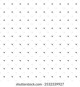 Square seamless background pattern from black garden carts are different sizes and opacity. The pattern is evenly filled. Vector illustration on white background